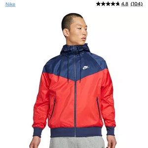 Nike blue and red windbreaker